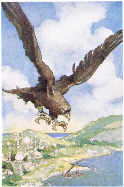 A Giant Bird Called a Roc by René Bull